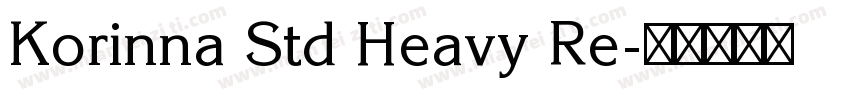 Korinna Std Heavy Re字体转换